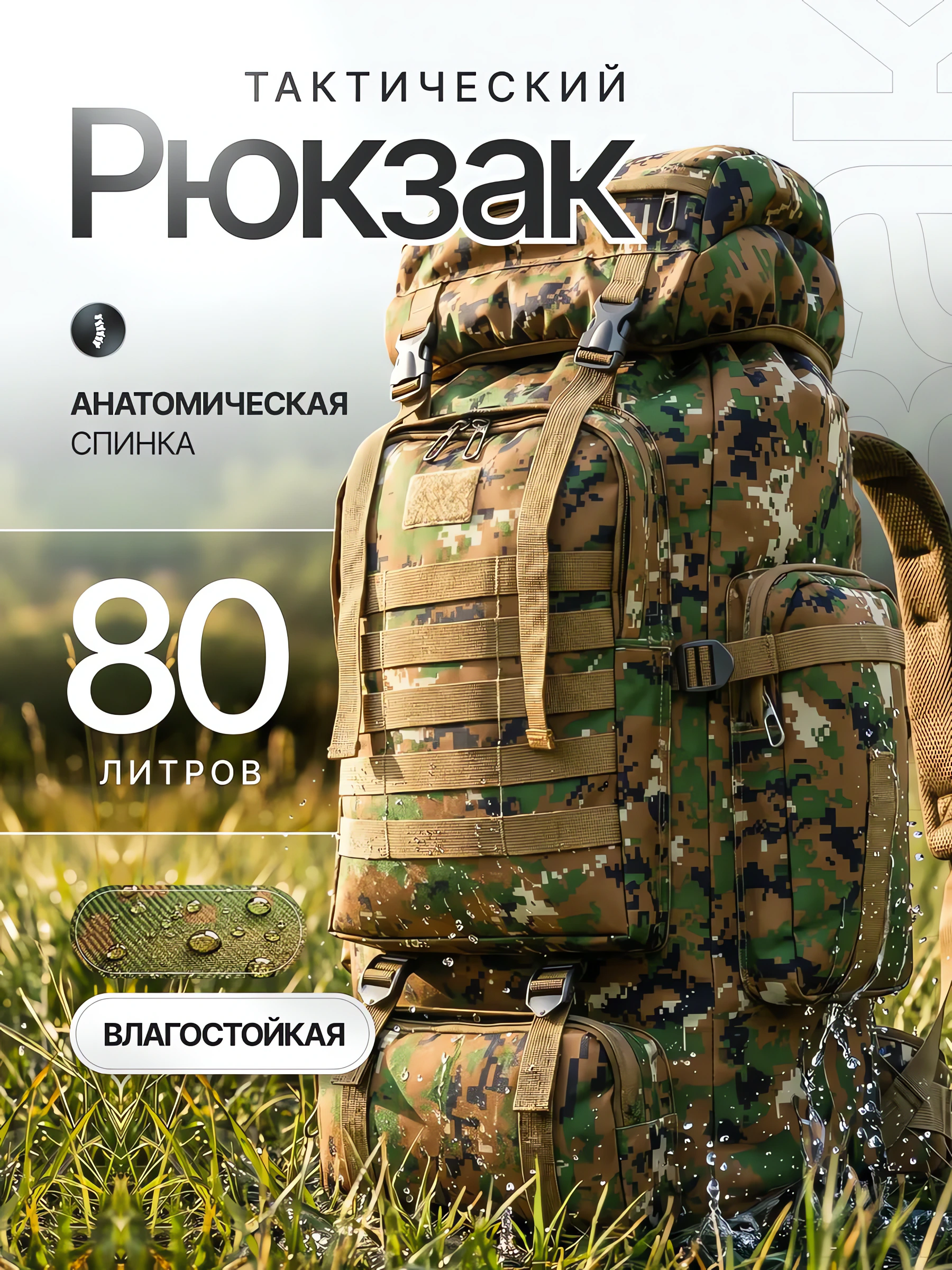 Армейский тактический рюкзак